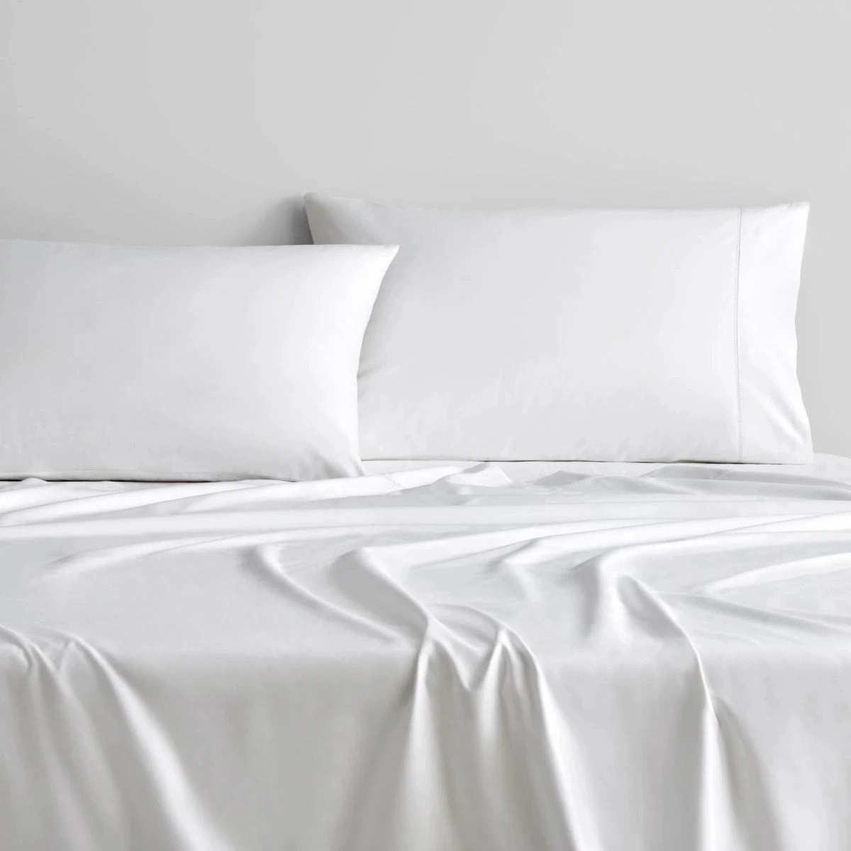 1000TC Hotel Weight Luxury Cotton Sateen Sheet Set SNOW by Sheridan
