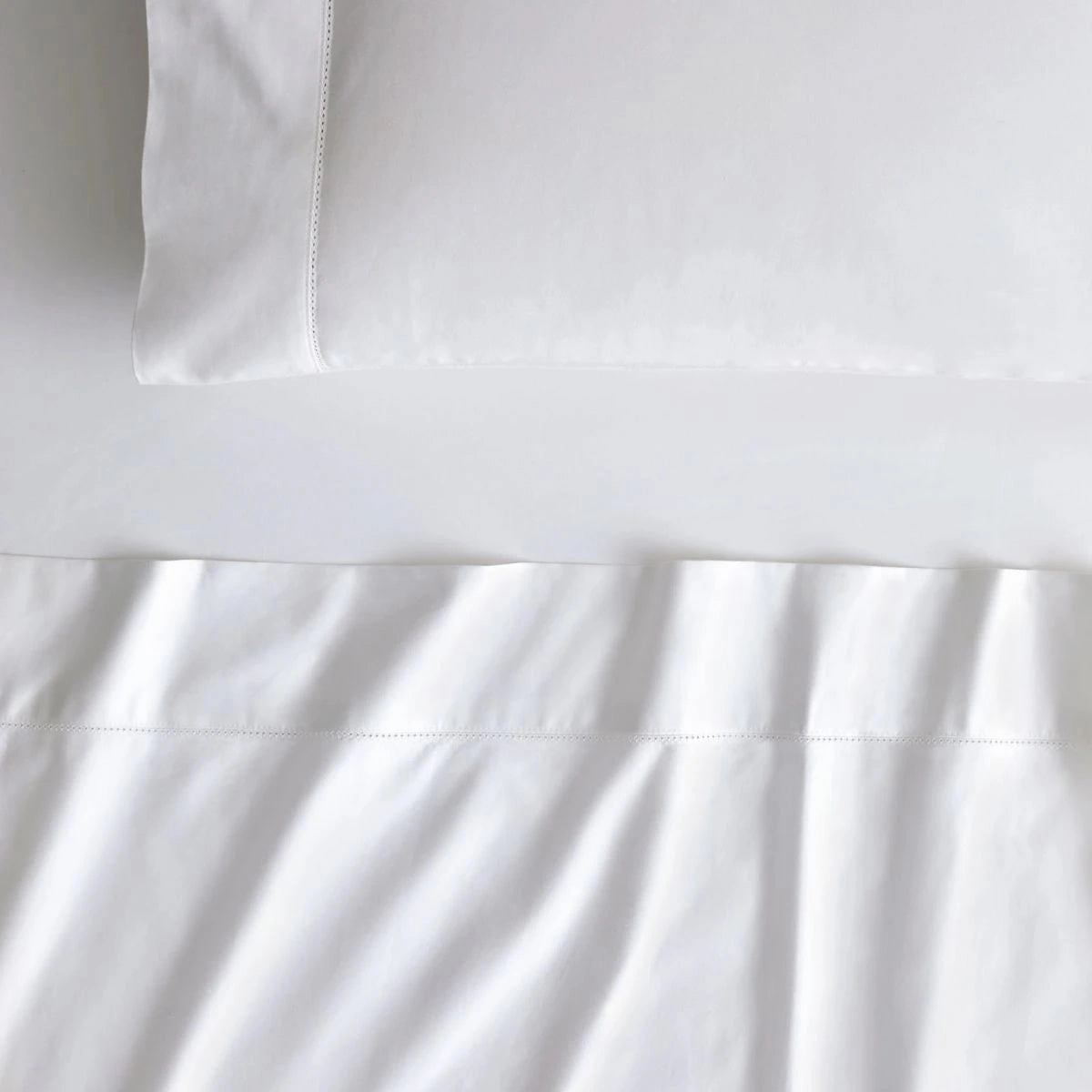 1000TC Hotel Weight Luxury Cotton Sateen Sheet Set SNOW by Sheridan