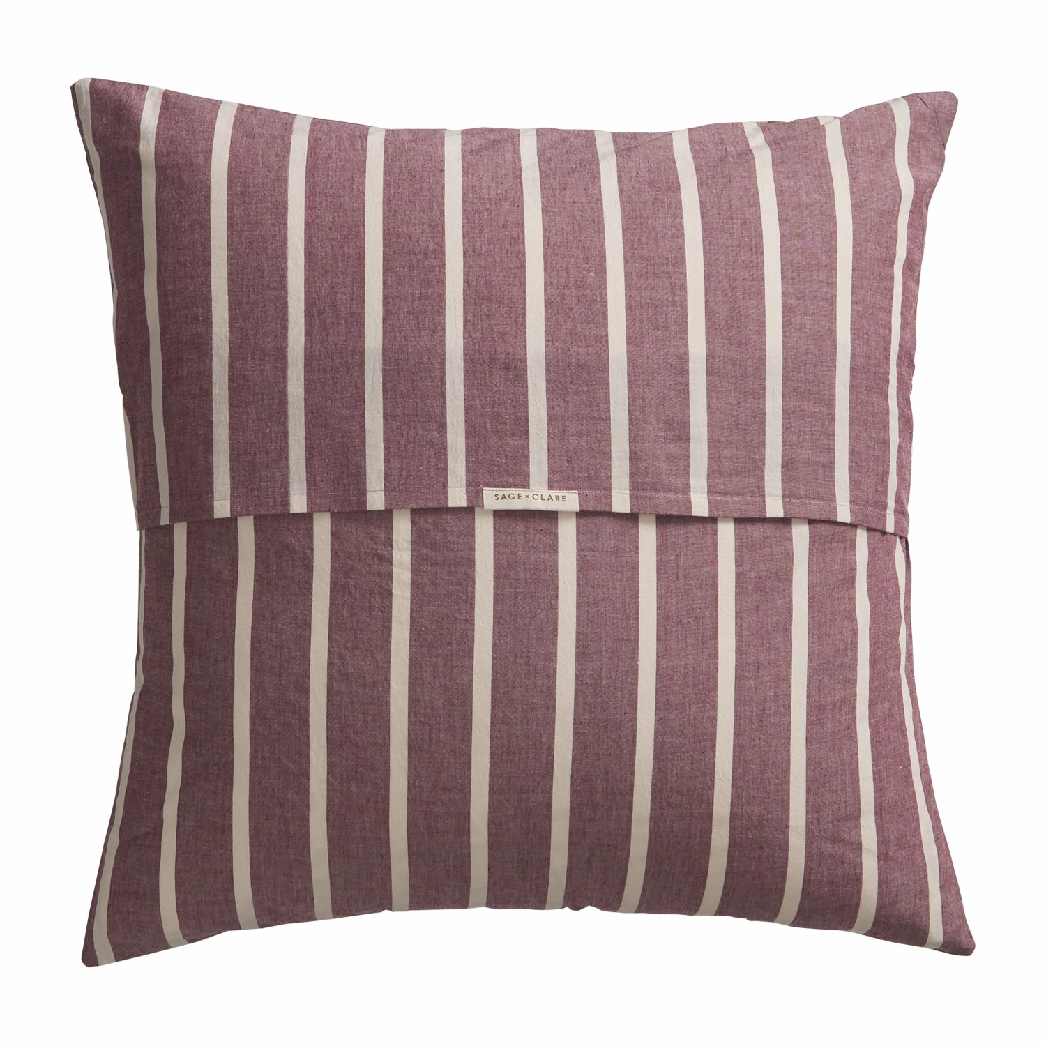 Abrielle Cotton Euro Pillowcase Set - Mahogany