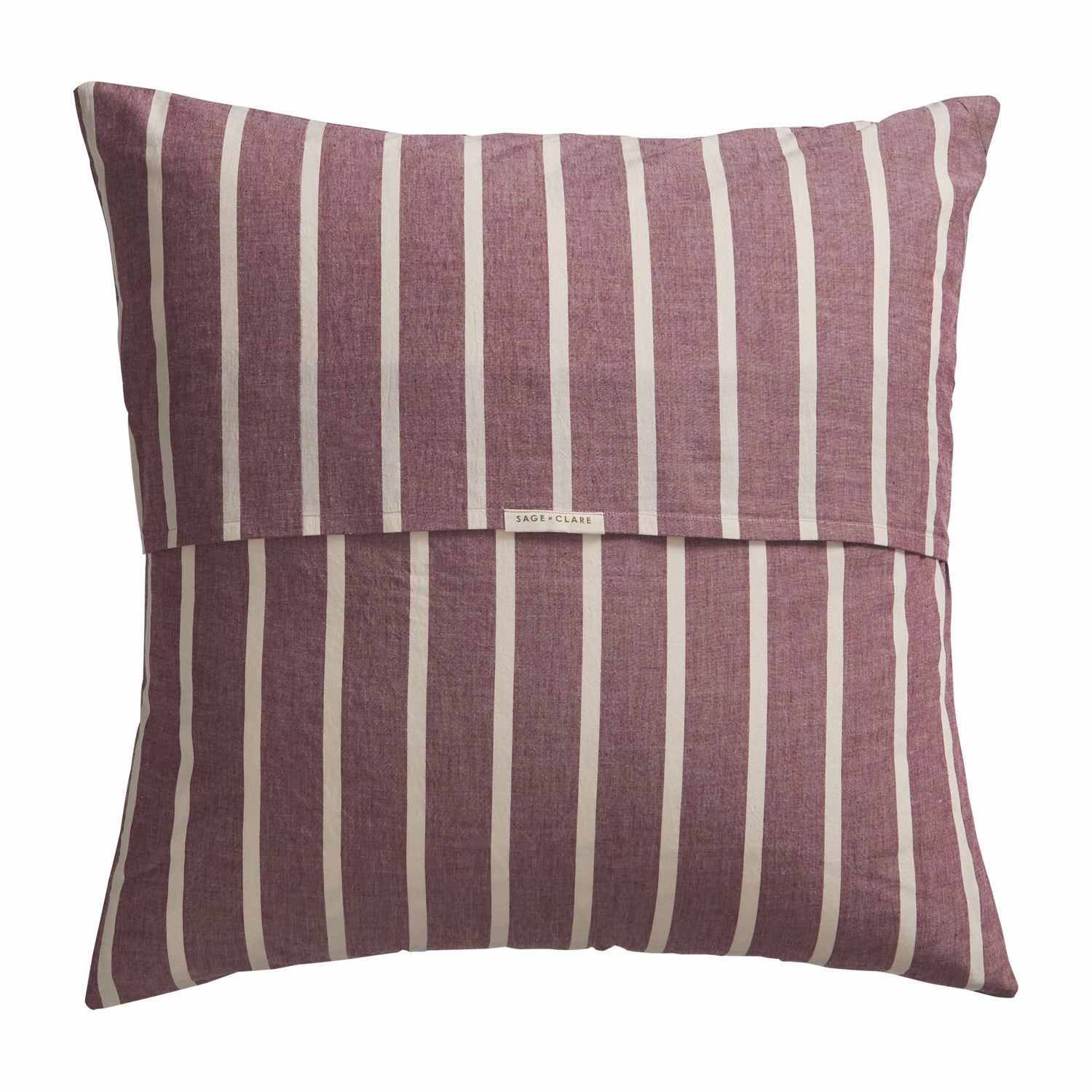 Abrielle Cotton Euro Pillowcase Set - Mahogany
