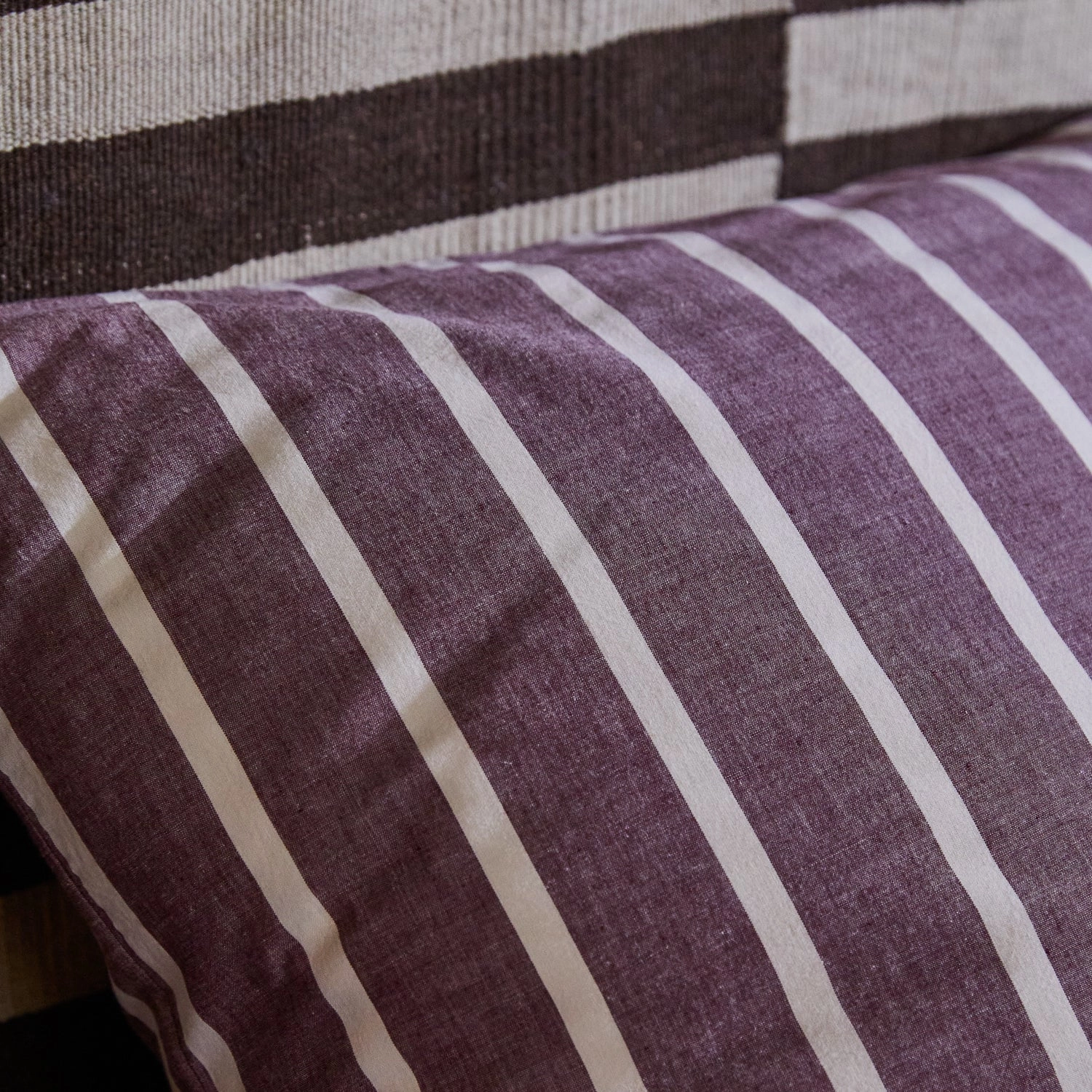 Abrielle Cotton Pillowcase Set - Mahogany