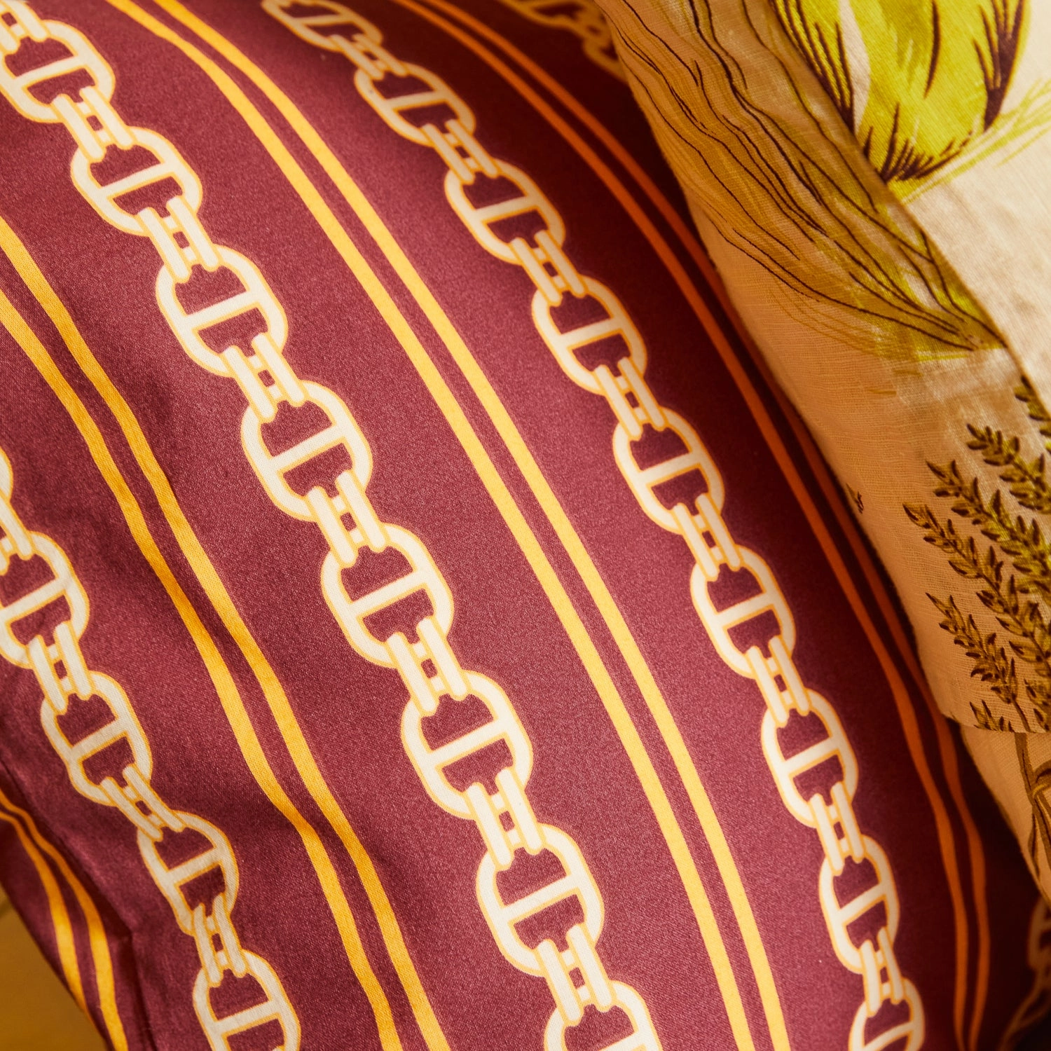 Acadia Cotton Pillowcase Set - Mahogany