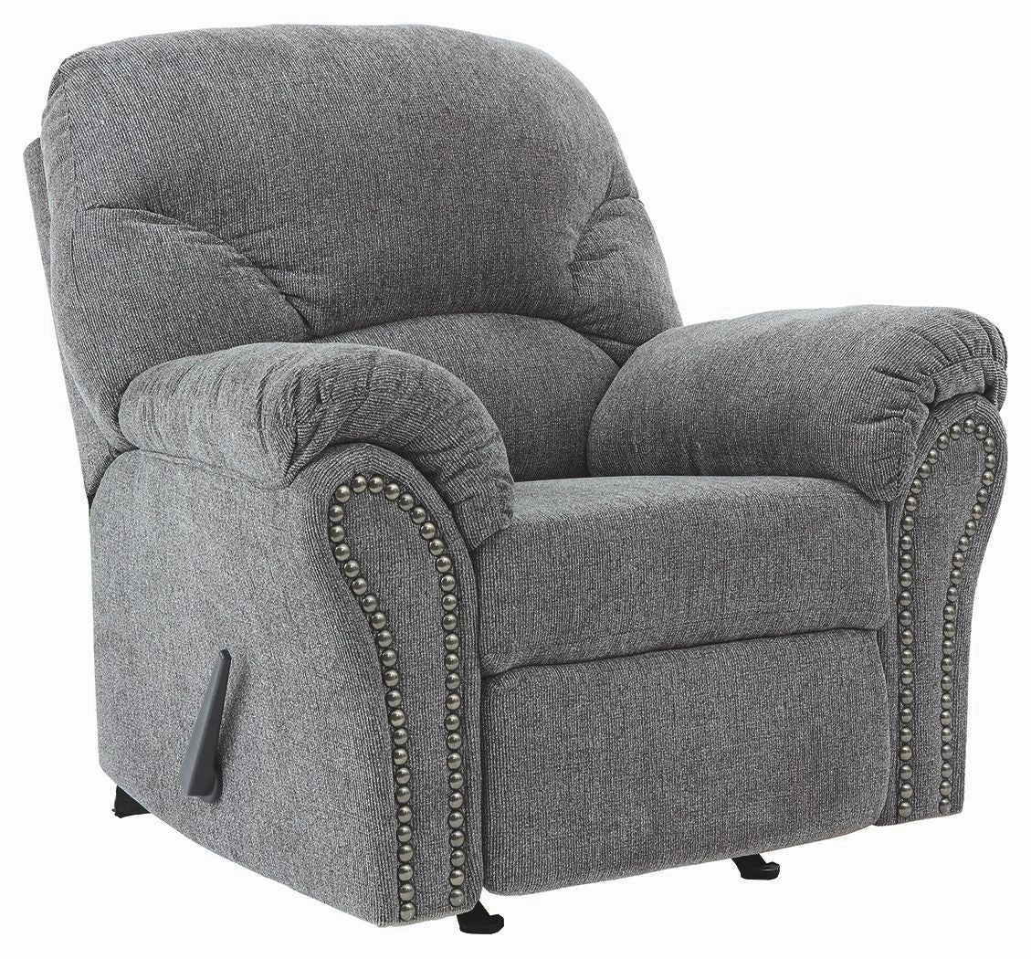 Allmaxx Pewter Rocker Recliner