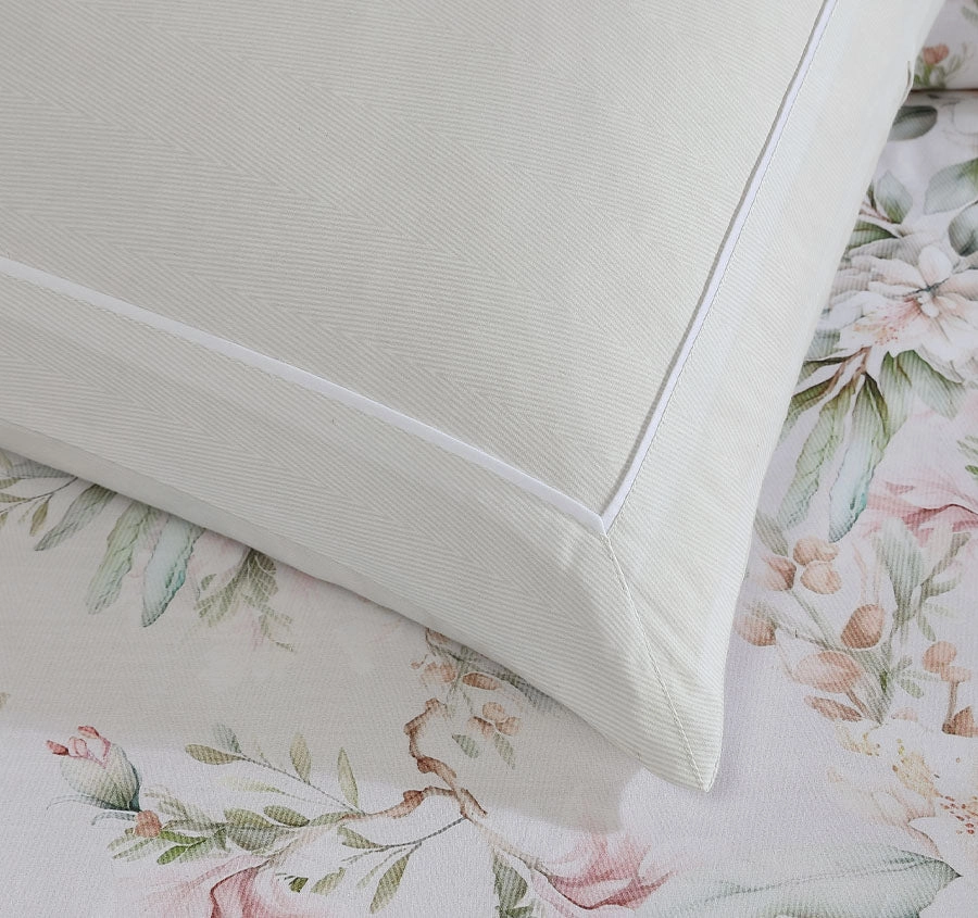 Amandaline European Pillowcase Ivory
