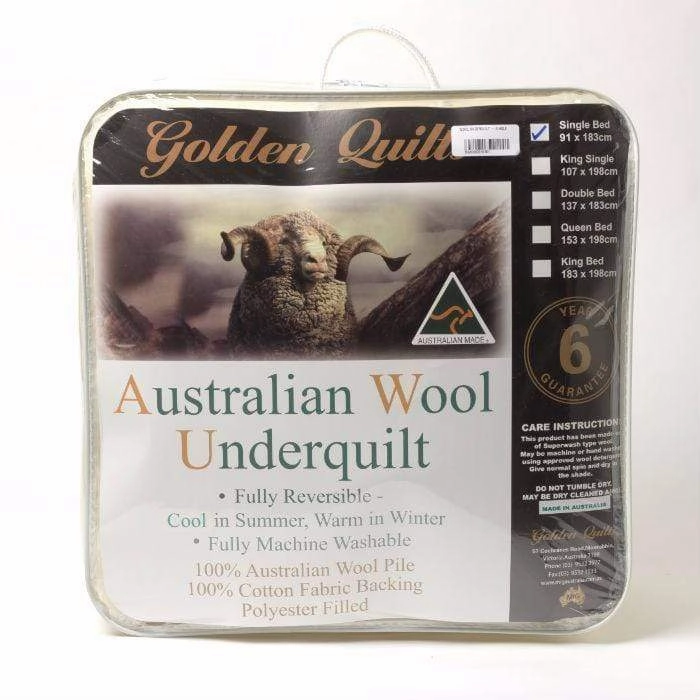 Australian Made Wool Underquilt - Double Size