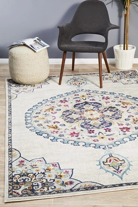 Babylon 202 Rug (White) by Rug Culture