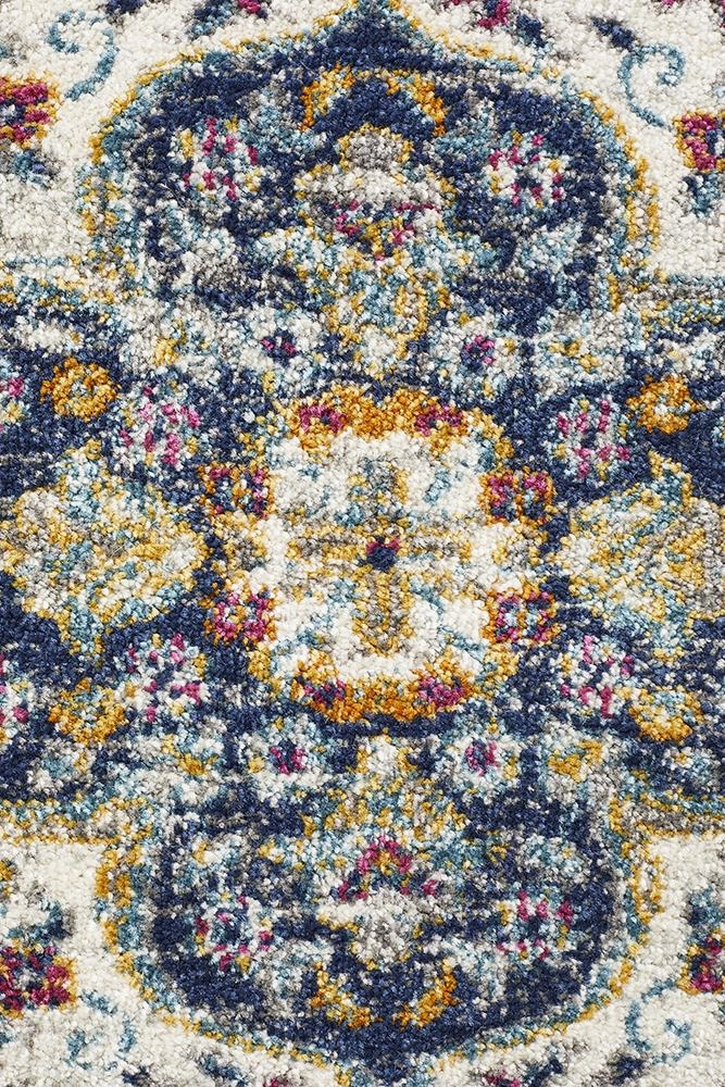 Babylon 202 Runner Rug (Blue) by Rug Culture