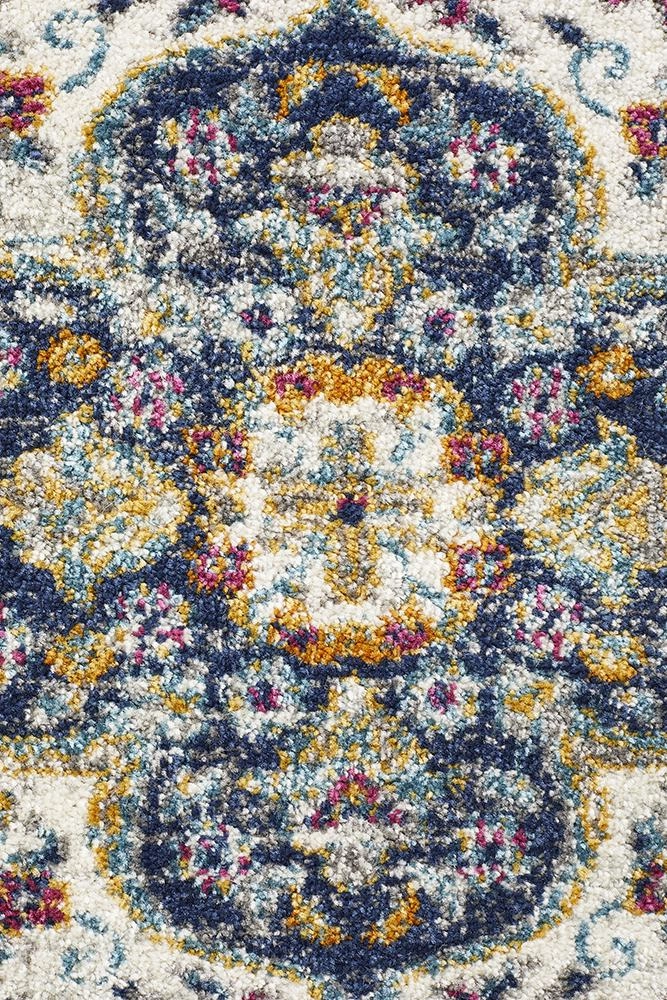 Babylon 202 Runner Rug (Blue) by Rug Culture