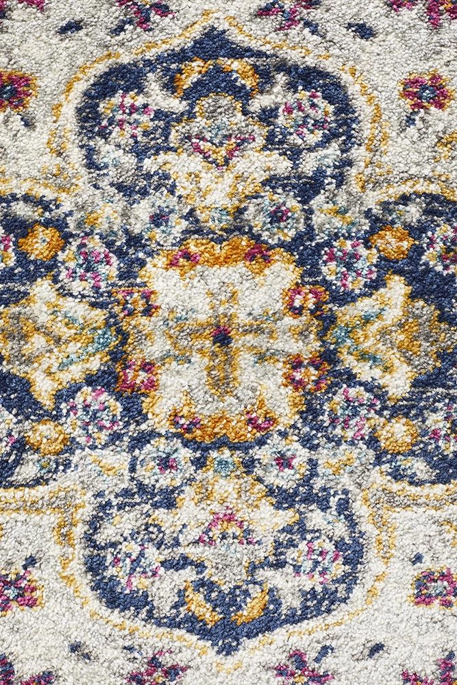 Babylon 202 Runner Rug (White) by Rug Culture