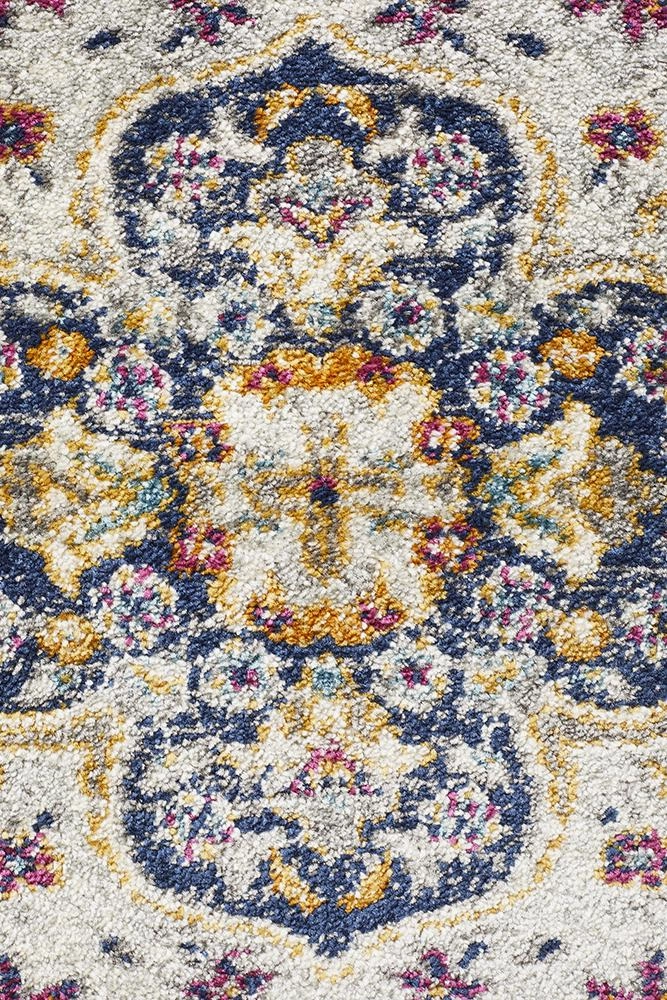 Babylon 202 Runner Rug (White) by Rug Culture