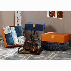 Backyard Patio Meridian Bed Bath Set Blue