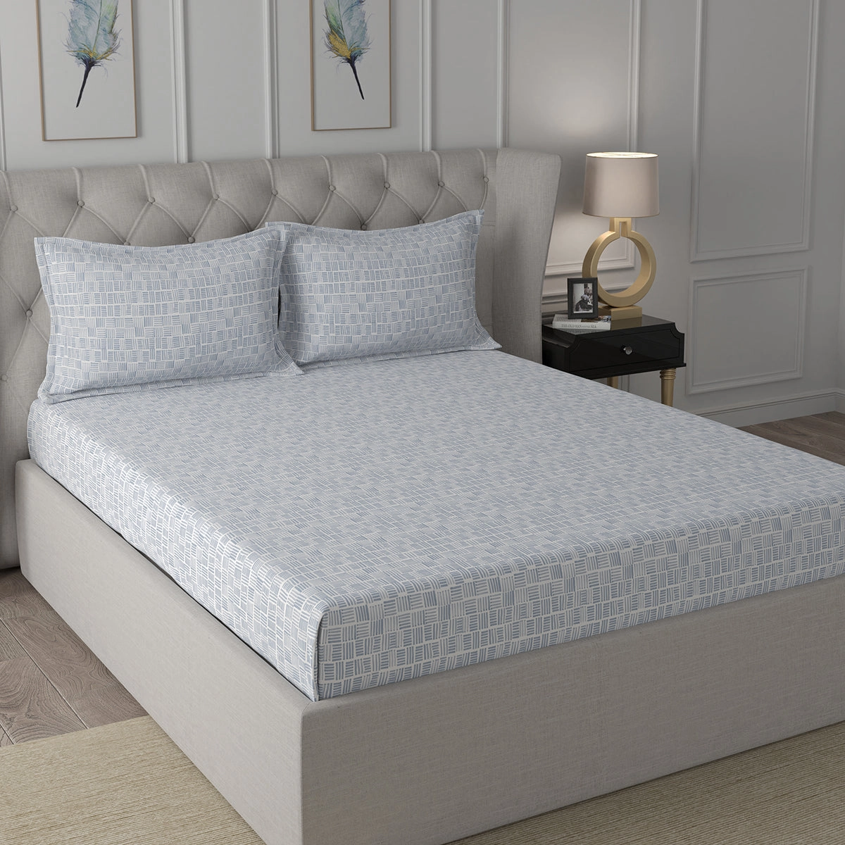 Backyard Patio Orion Bed Bath Set Blue