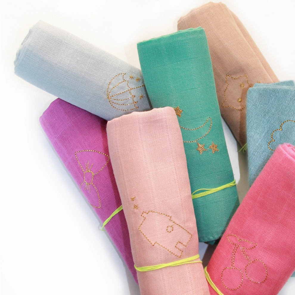 Barnabe Cyclamen Muslin