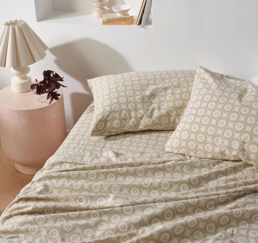 Benina Printed Flannelette Cotton Mega Sheet Set Range