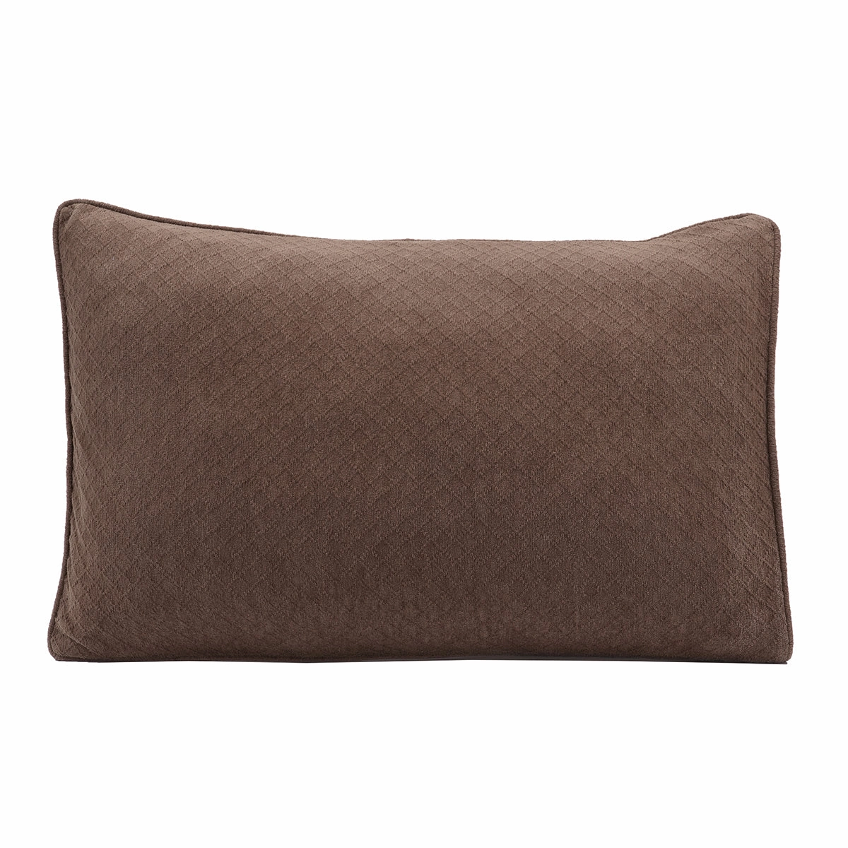 Blaize 100% Cotton Solid Weave Brown Pillow Sham Set