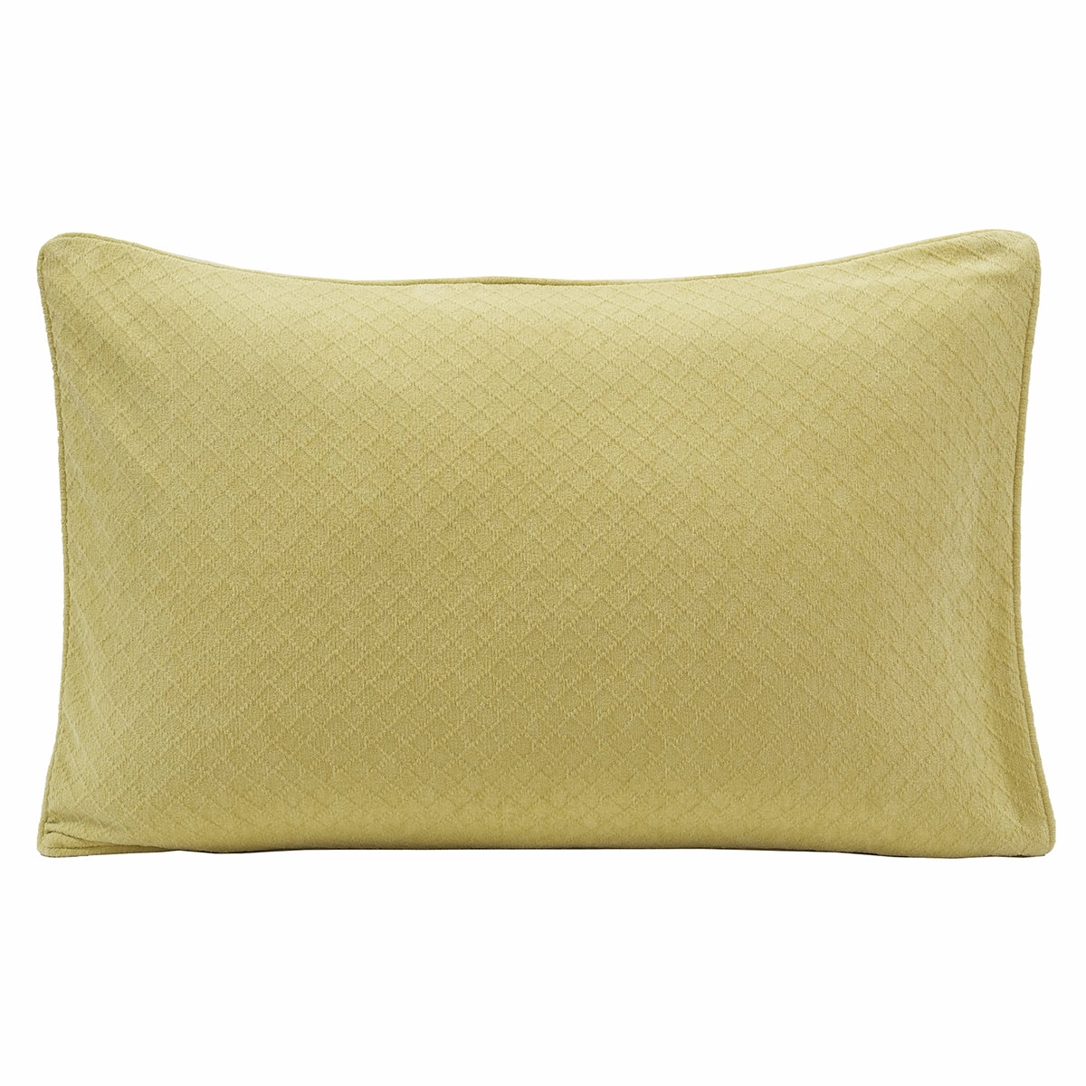 Blaize 100% Cotton Solid Weave Yellow Pillow Sham Set