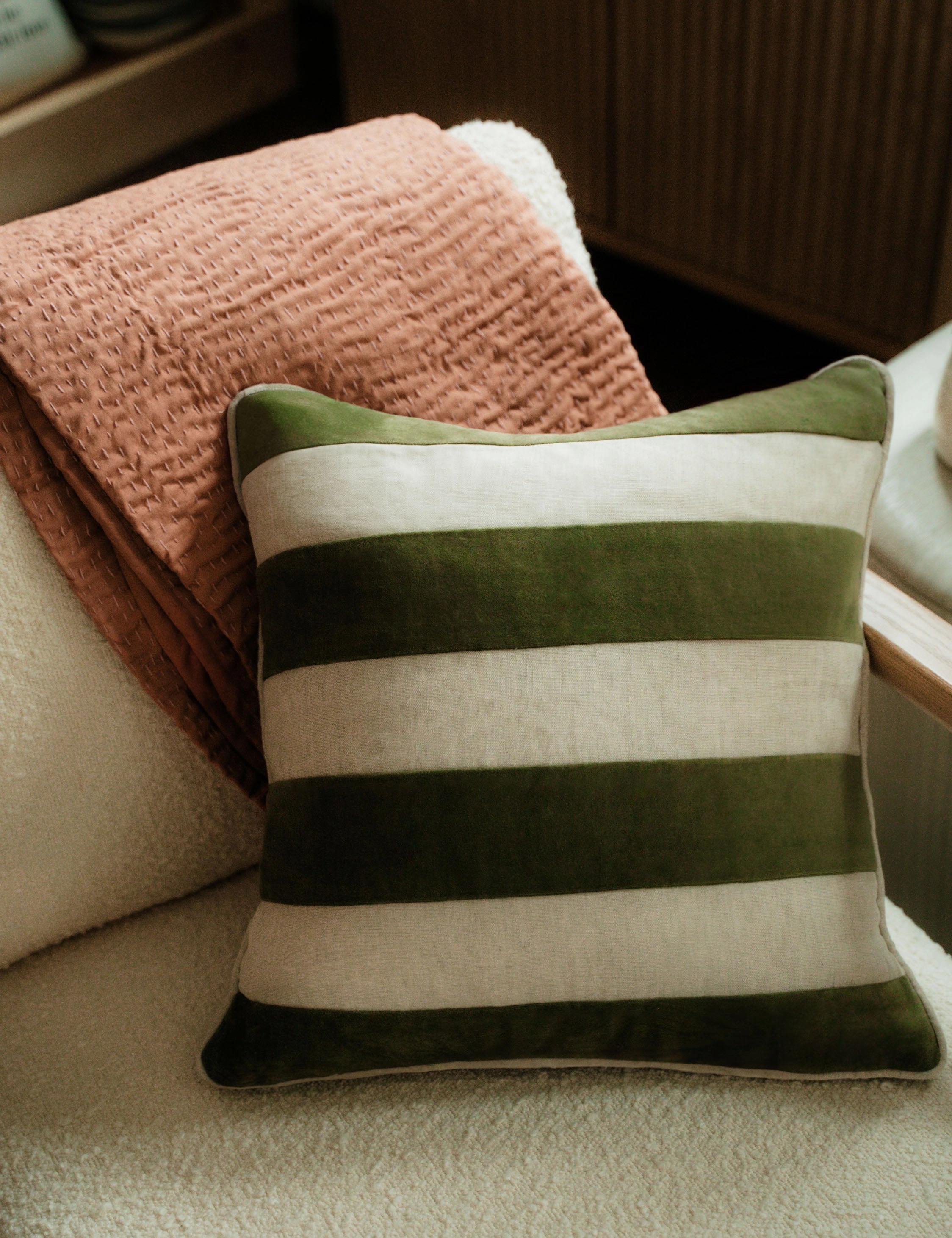 Borroto Velvet Stripe Pillow