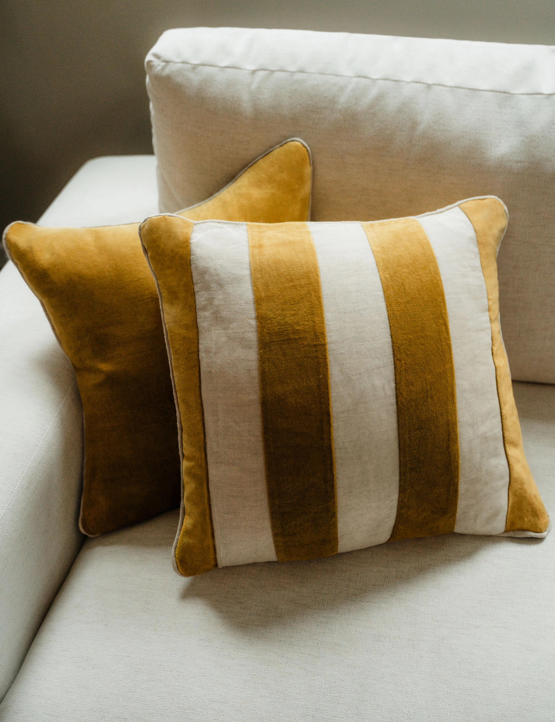 Borroto Velvet Stripe Pillow