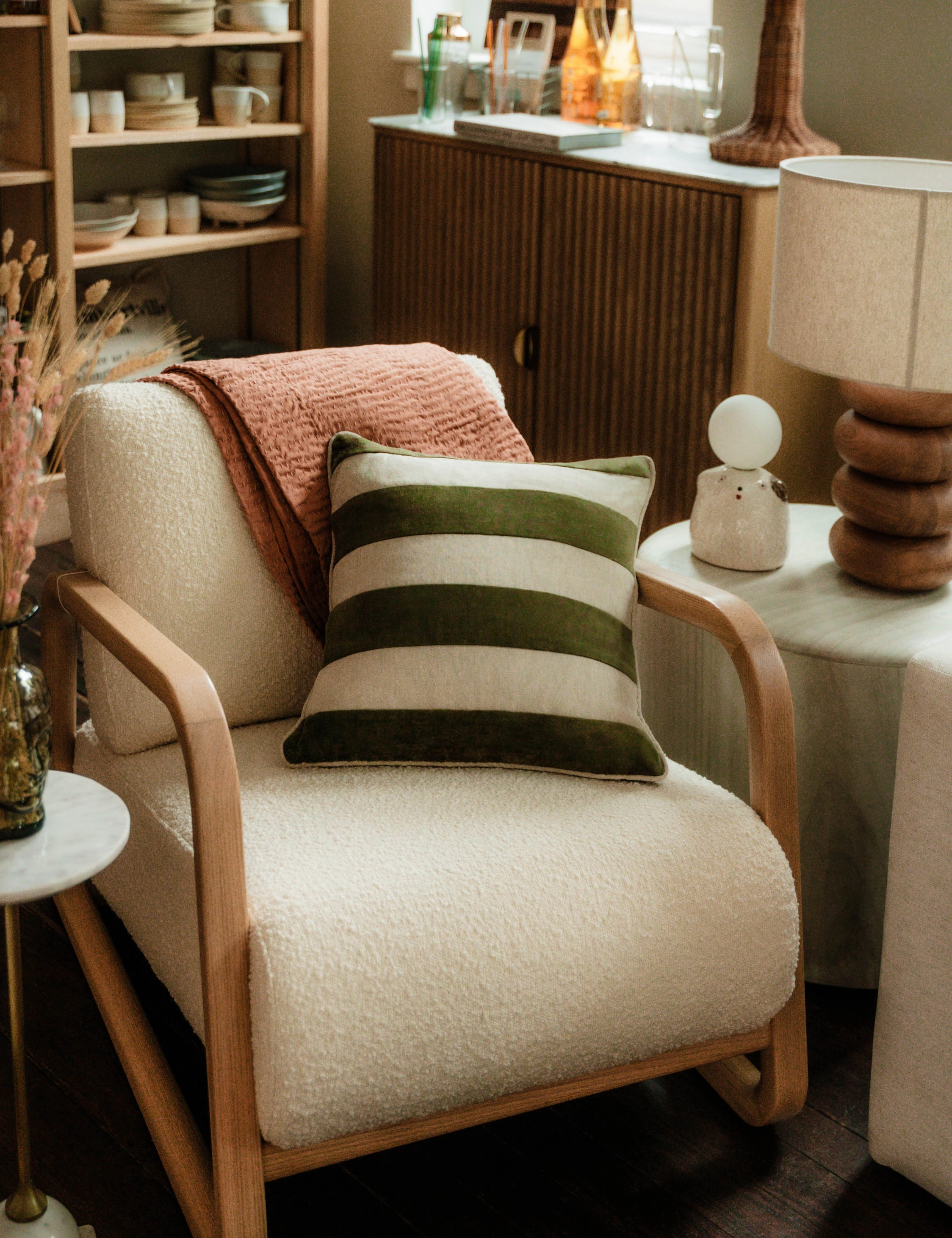 Borroto Velvet Stripe Pillow