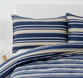 Brighton Standard Pillowcase Pair Midnight Blue