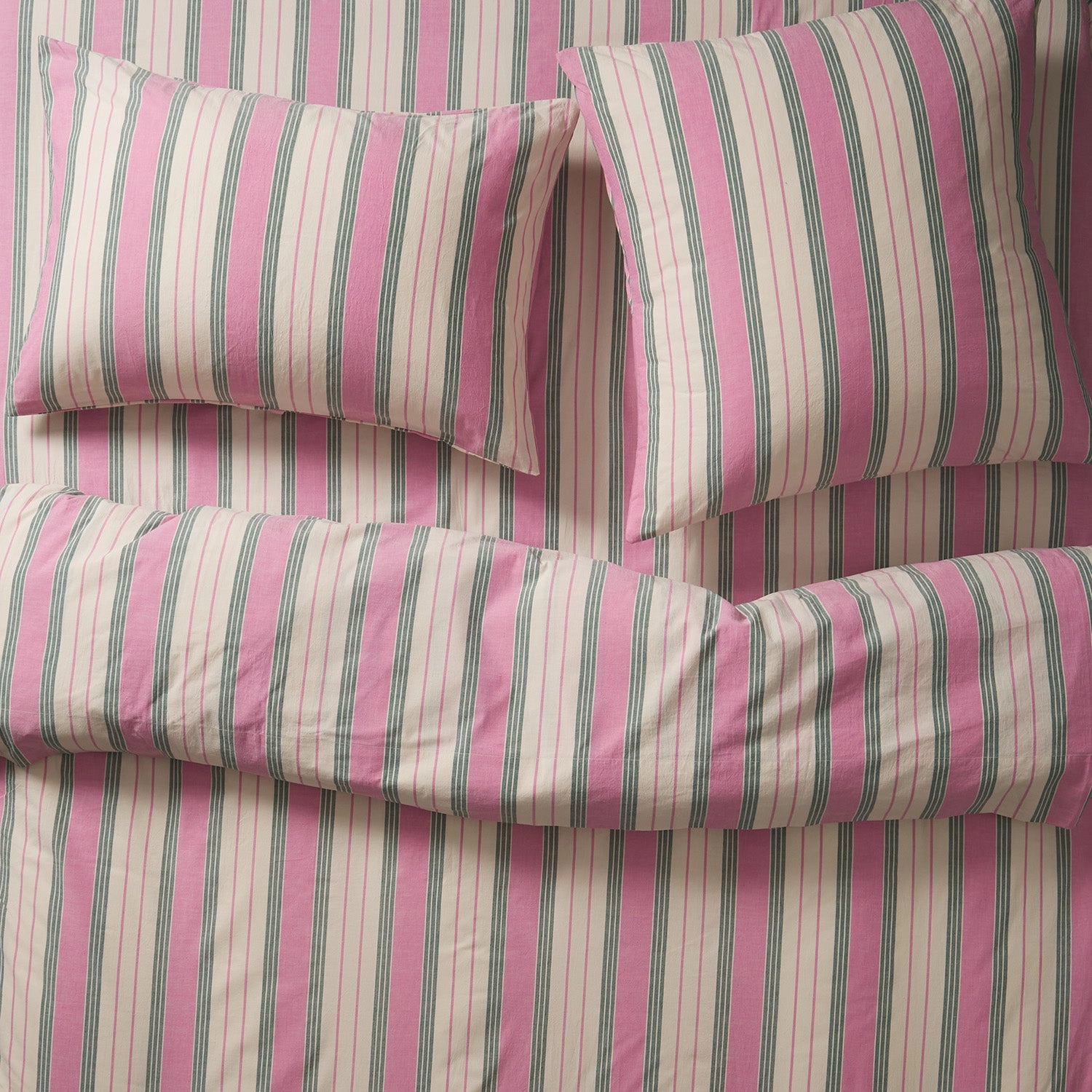 Brigitte Cotton Euro Pillowcase Set - Fuchsia