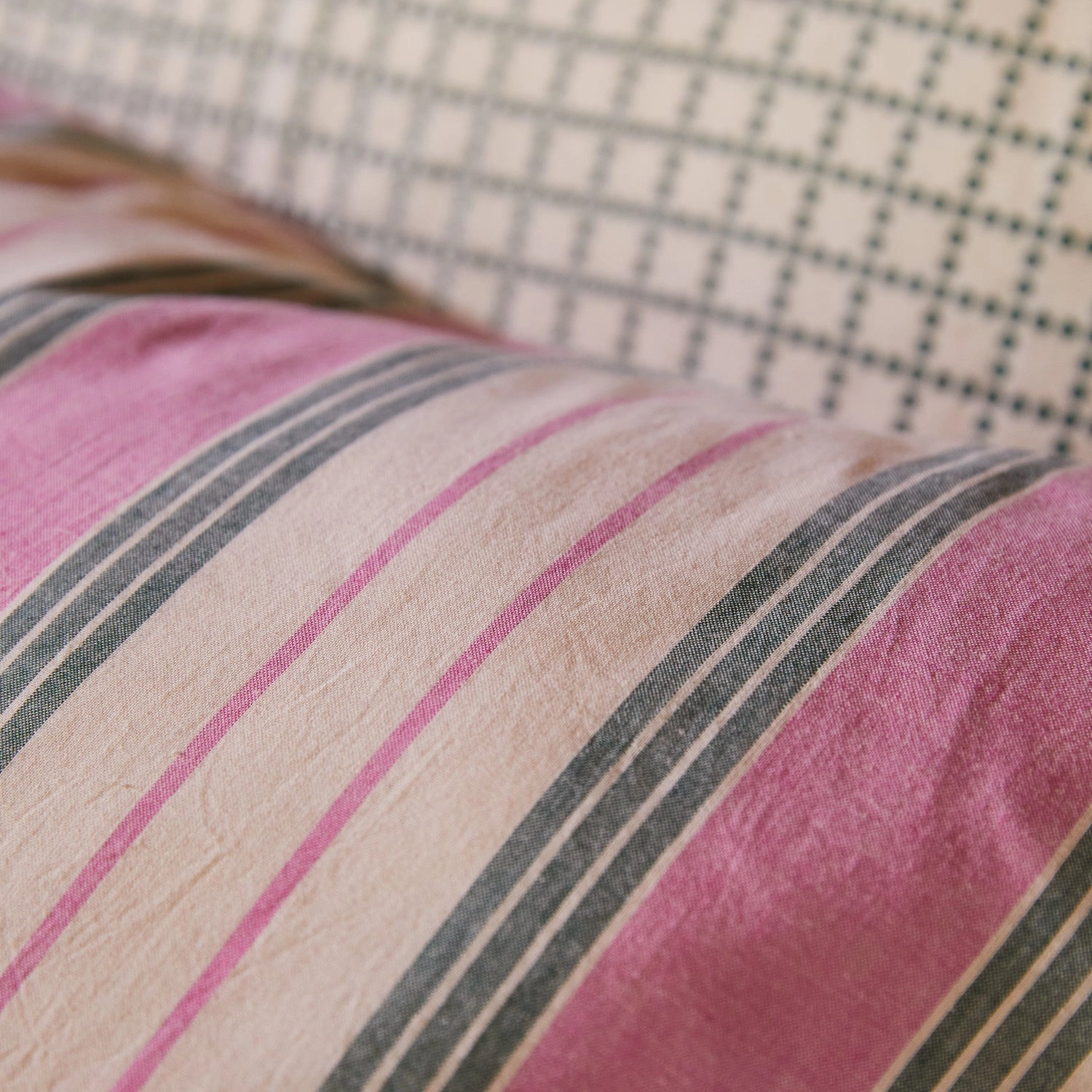 Brigitte Cotton Euro Pillowcase Set - Fuchsia