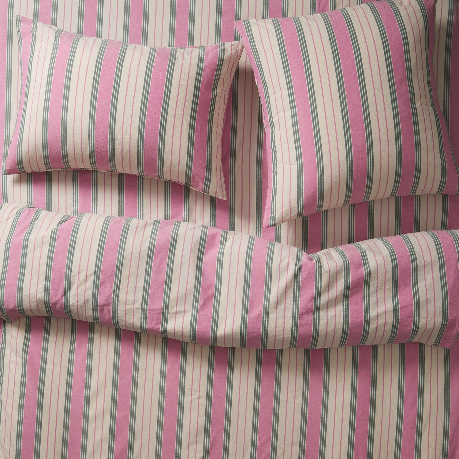 Brigitte Cotton Euro Pillowcase Set - Fuchsia