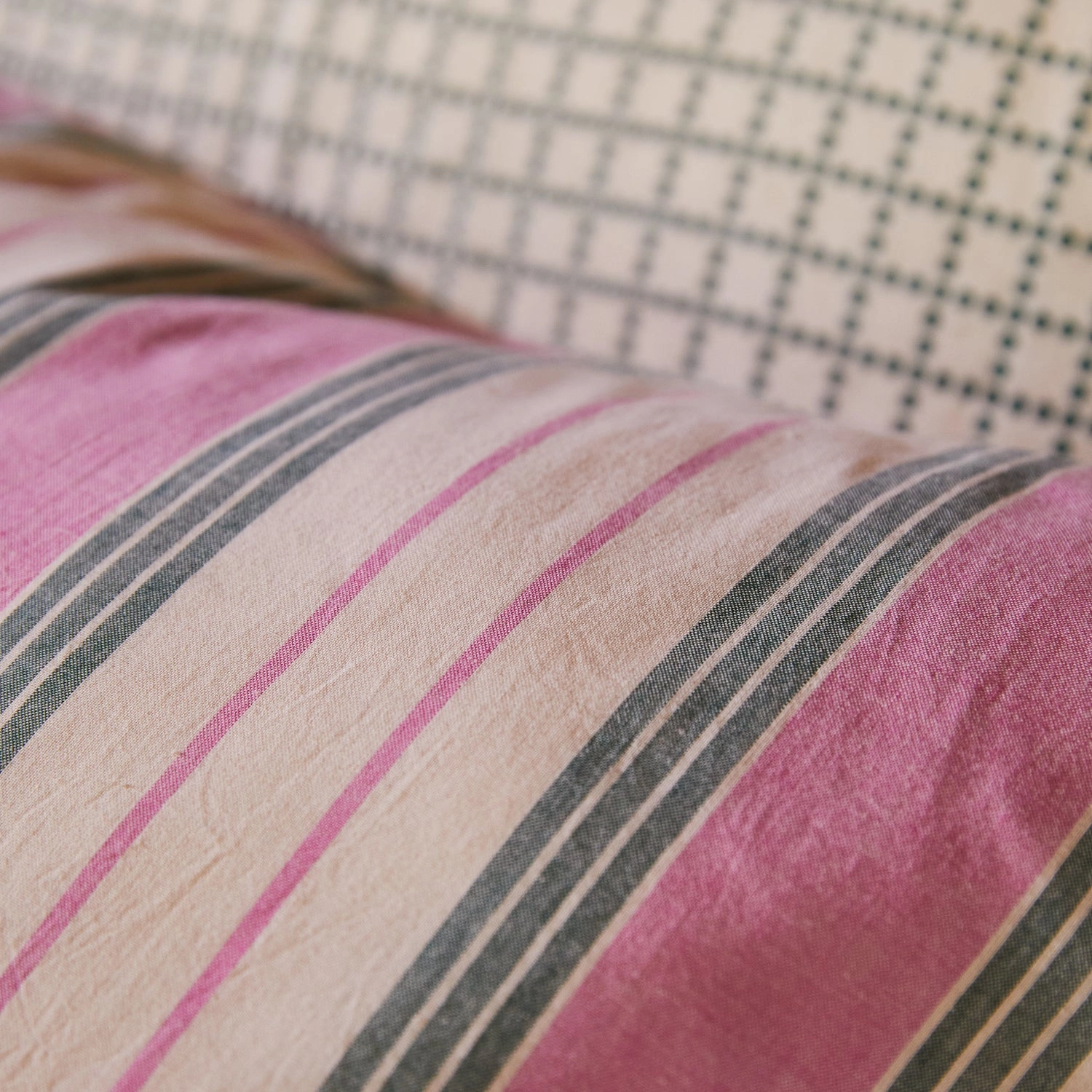 Brigitte Cotton Euro Pillowcase Set - Fuchsia