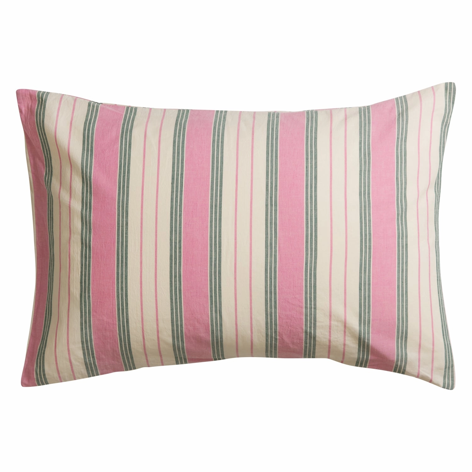 Brigitte Cotton Pillowcase Set - Fuchsia