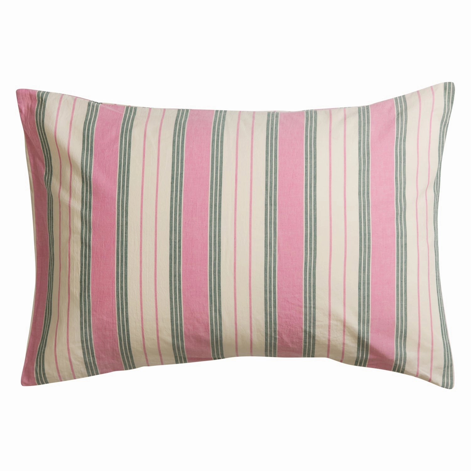 Brigitte Cotton Pillowcase Set - Fuchsia