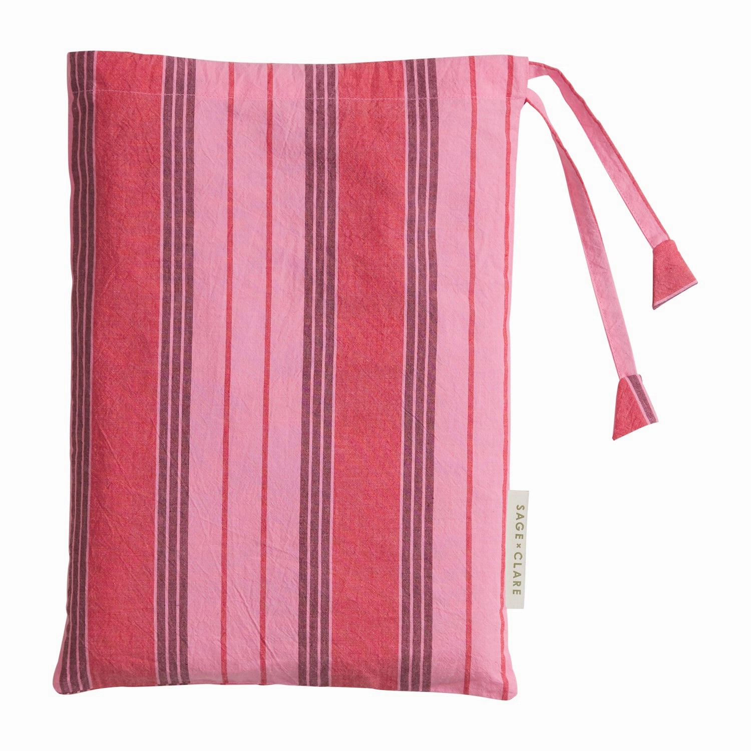 Brigitte Cotton Pillowcase Set - Scarlet