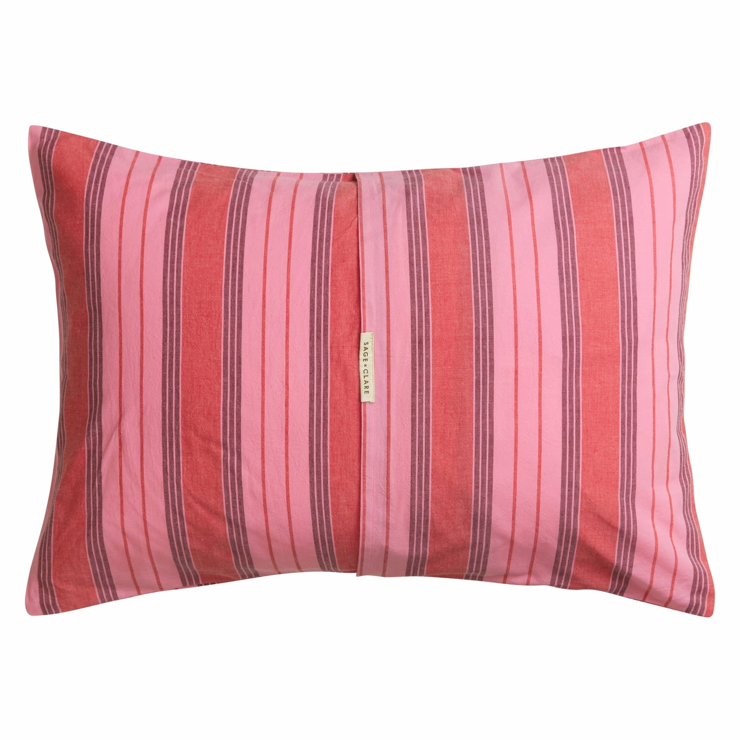 Brigitte Cotton Pillowcase Set - Scarlet