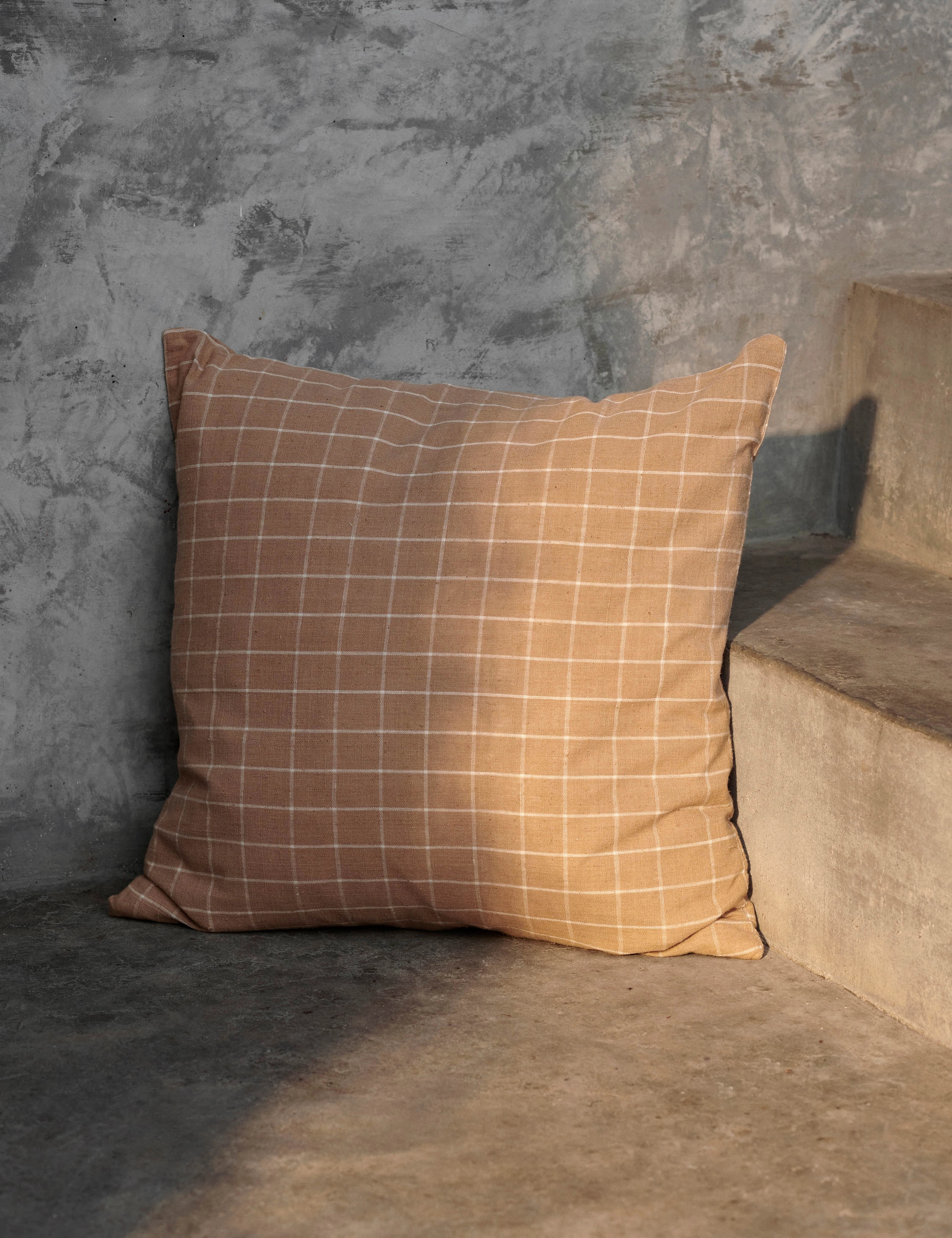 Brown Cotton Pillow by Ferm Living