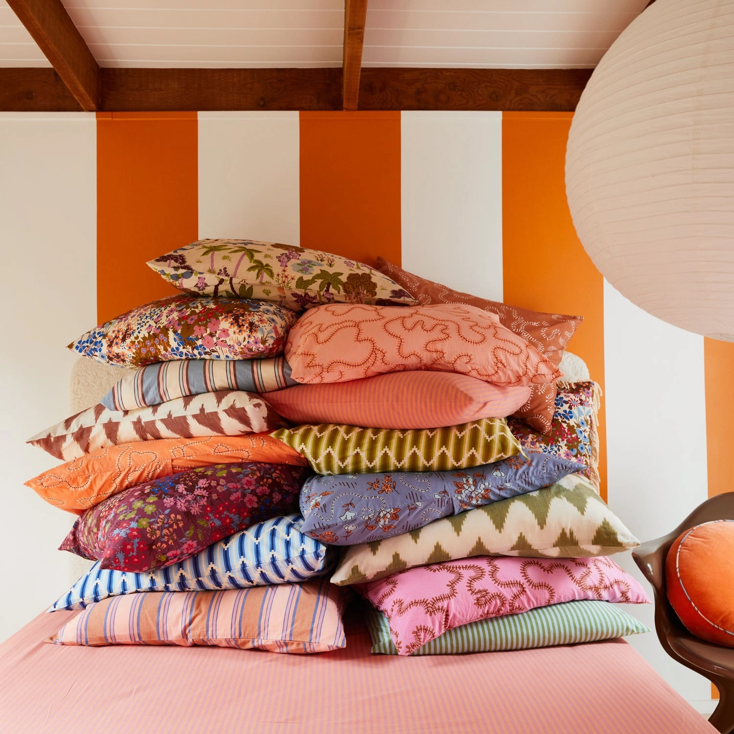 Bundi Cotton Pillowcase Set - Palm