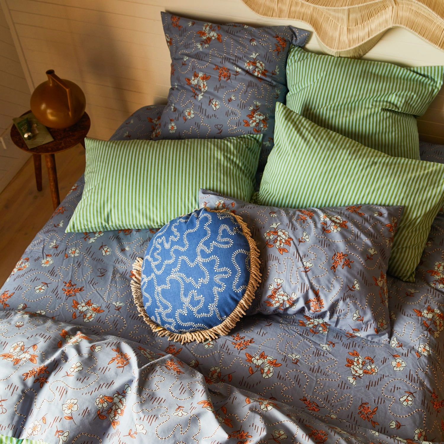 Bundi Cotton Pillowcase Set - Palm