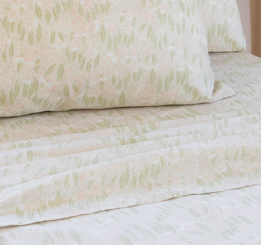 Bush Baby Sheet Set Range Eucalyptus