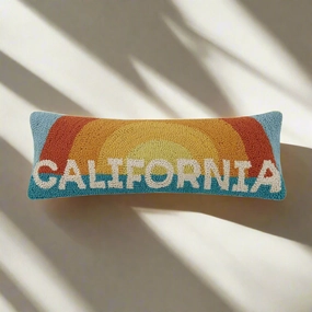 California Rainbow Hook Pillow