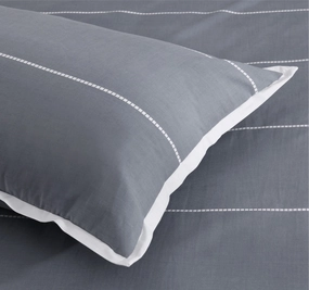 Calista Standard Pillowcase Pair Granite