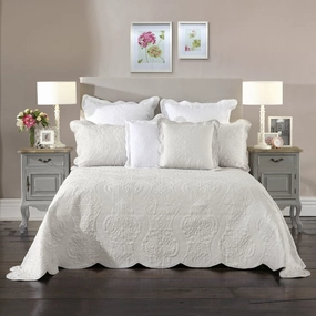 Candace Silver Bedspread Set by Bianca