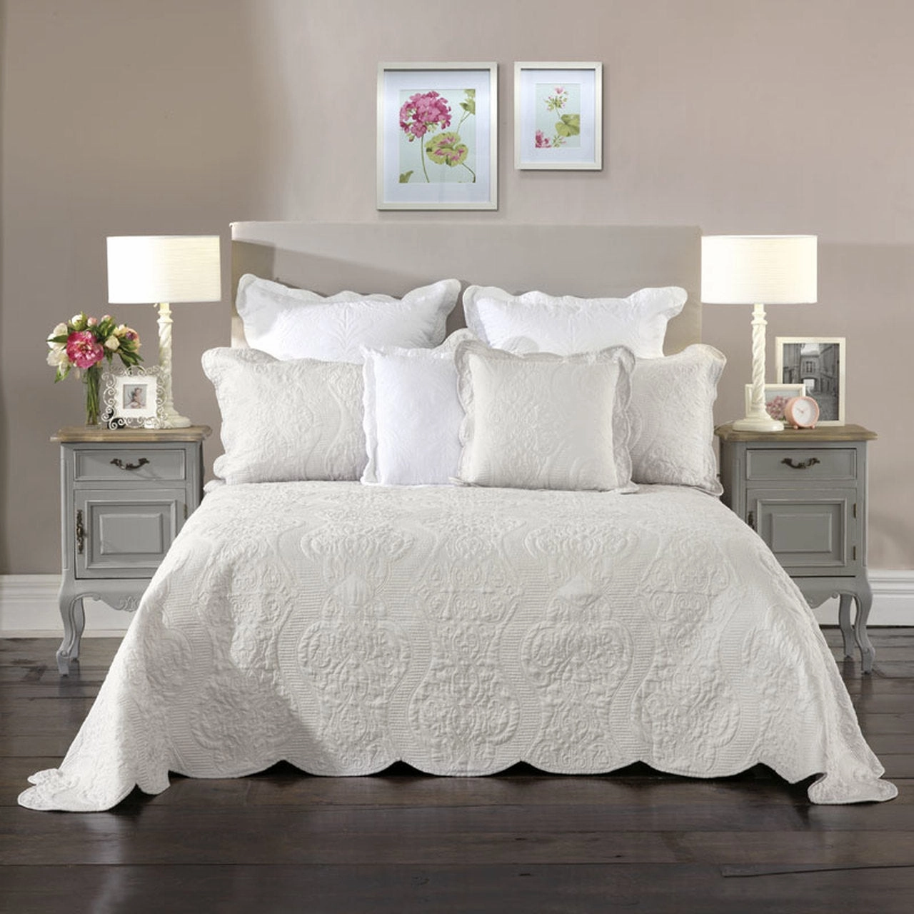 Candace Silver Bedspread Set by Bianca QUEEN