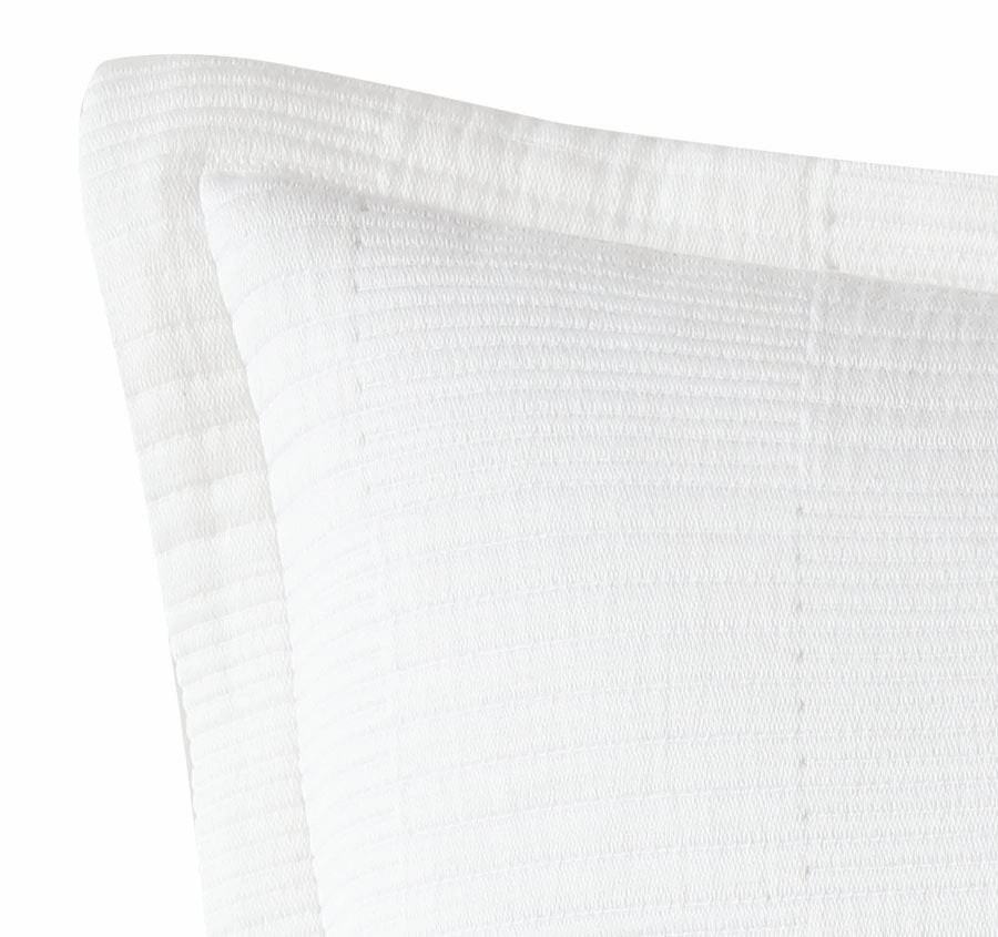 Caspian European Pillowcase White