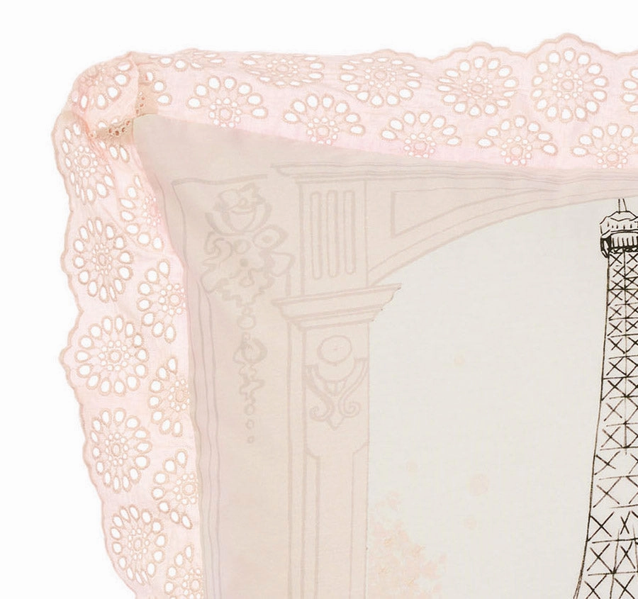 Claris In Paris European Pillowcase Pink