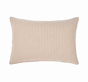 Classic Stripe Standard Pillow Sham Pair Rose