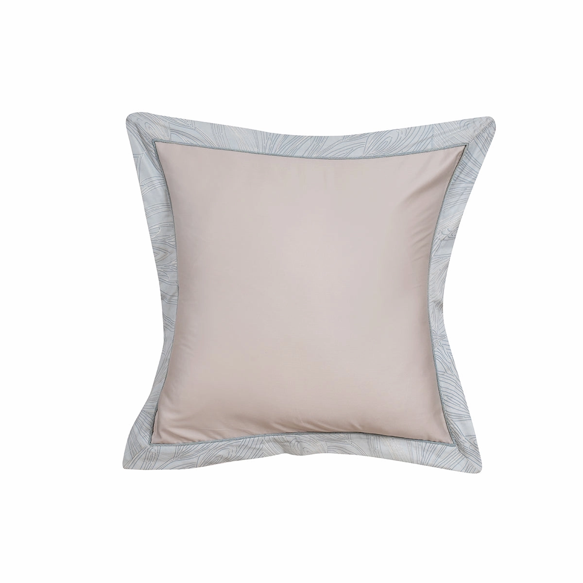 Classical Ornate Baroque Feathering Pillow Case Euro Set Blue
