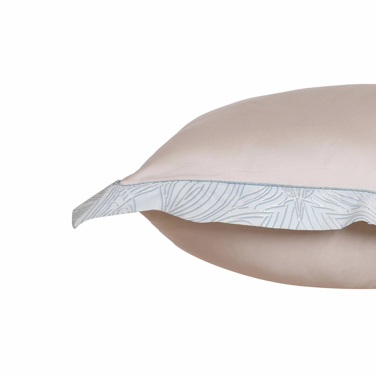 Classical Ornate Baroque Feathering Pillow Case Euro Set Blue