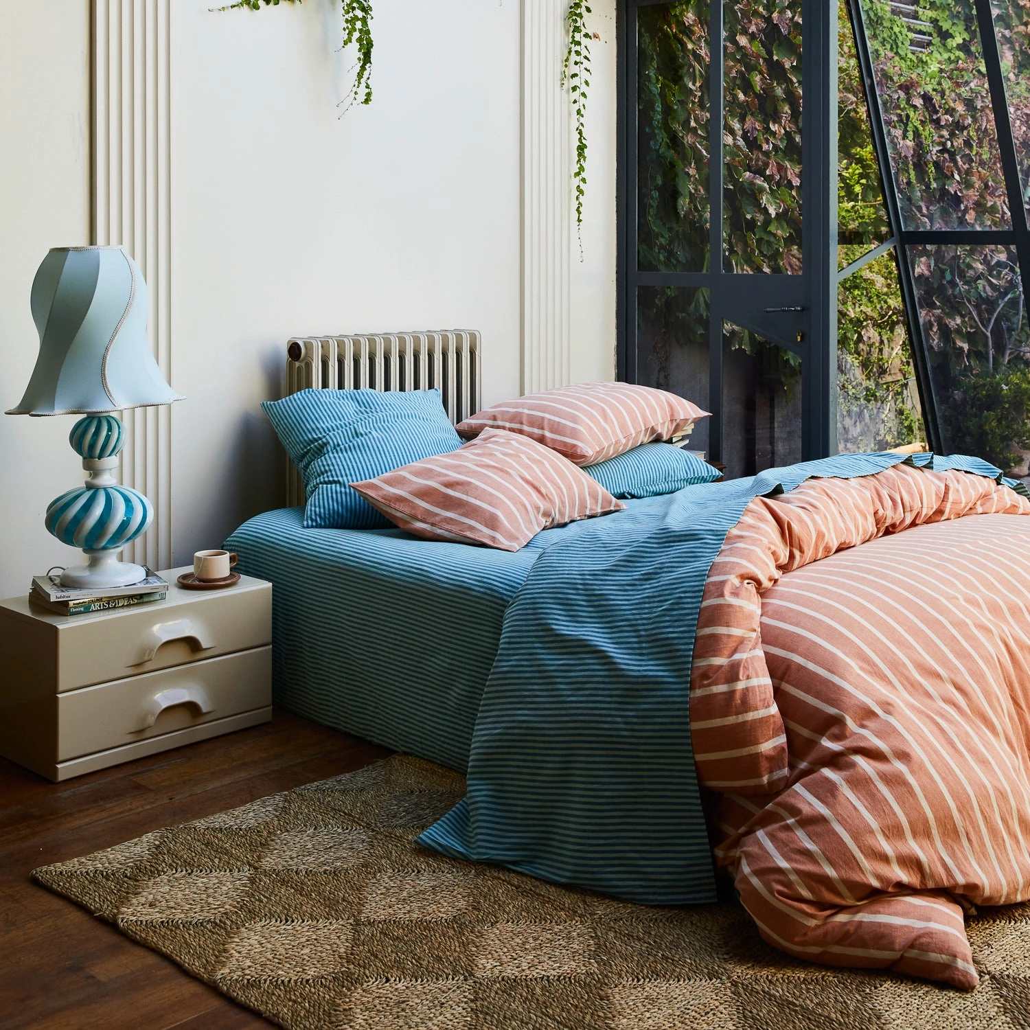 Cordell Cotton Euro Pillowcase Set - Capri