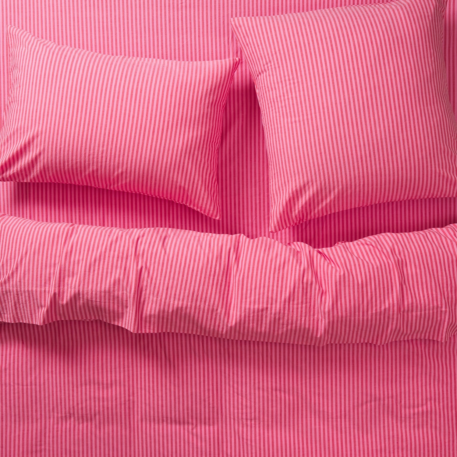 Cordell Cotton Pillowcase Set - Scarlet