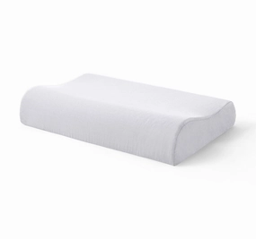 Cotton Blend Contour Pillowcase White