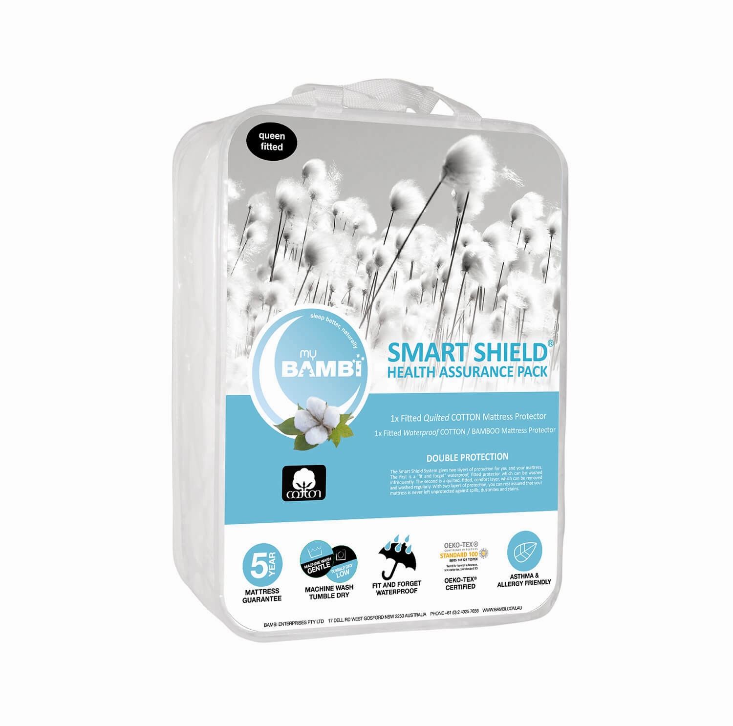 Cotton Mattress Protector – Health Assurance Pack by Bambi