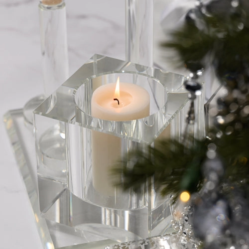 Crisp White Linen 140ml Bevelled Crystal Diffuser by Abode Aroma